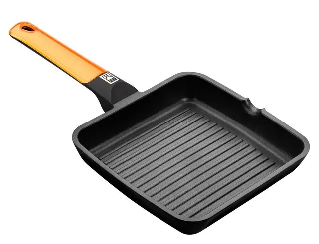 bra-efficient-orange-grill-asador-con-rayas-28-cm-aluminio-fundido-con-antiadher image 1
