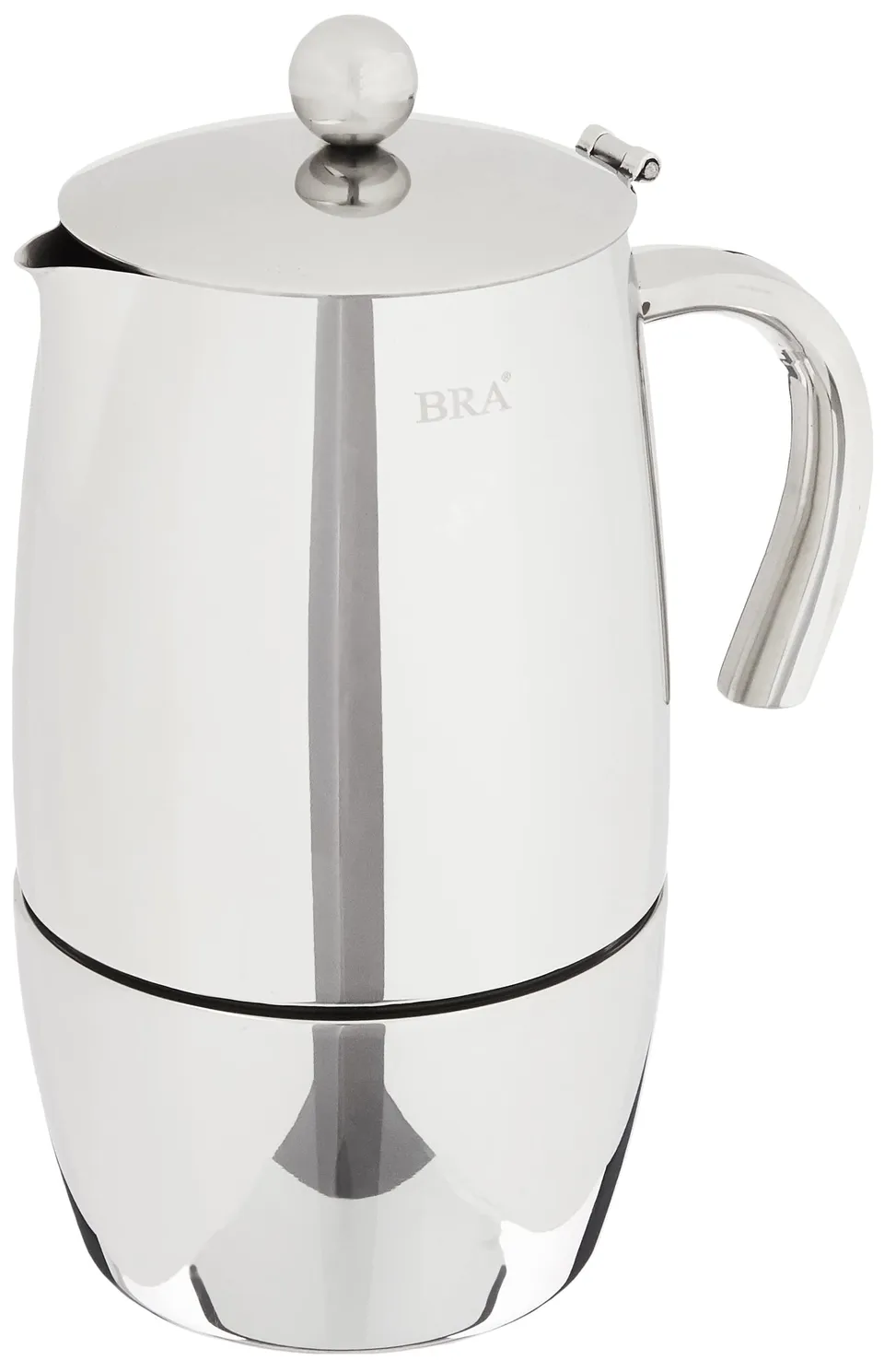 bra-magna-cafetera-italiana-de-10-tazas-acero-inoxidable-18-10-con-asa-aislante image 1