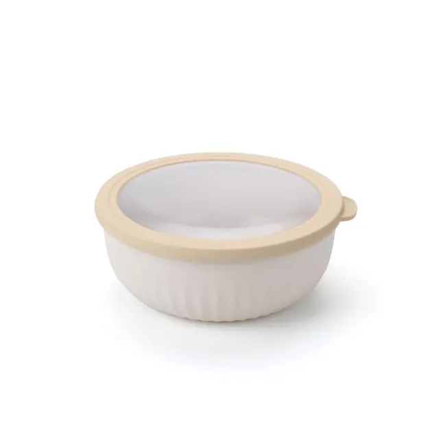 castey-envase-bajo-redondo-con-tapa-1250-ml-beige-cierre-herm-tico-antiderrames- image 1