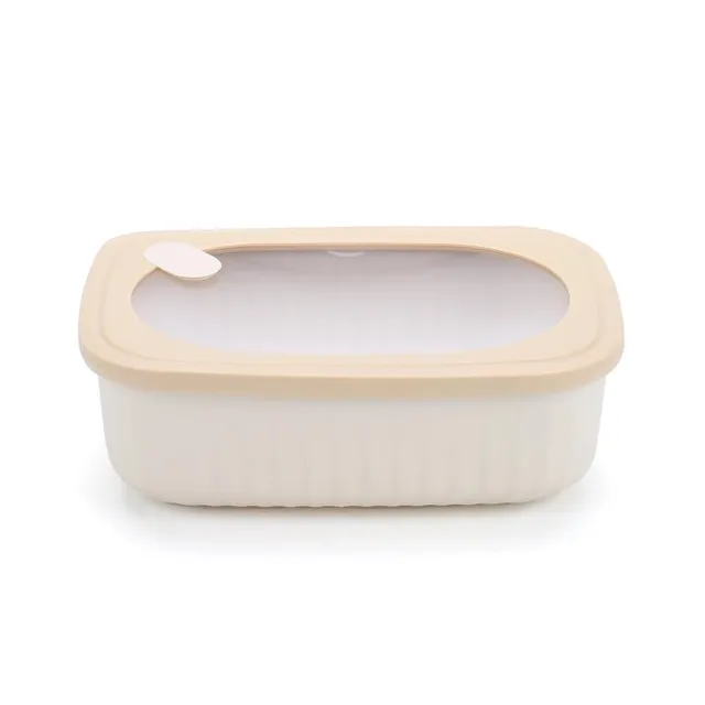 castey-envase-rectangular-con-tapa-1600-ml-beige-cierre-herm-tico-antiderrames-l image 1