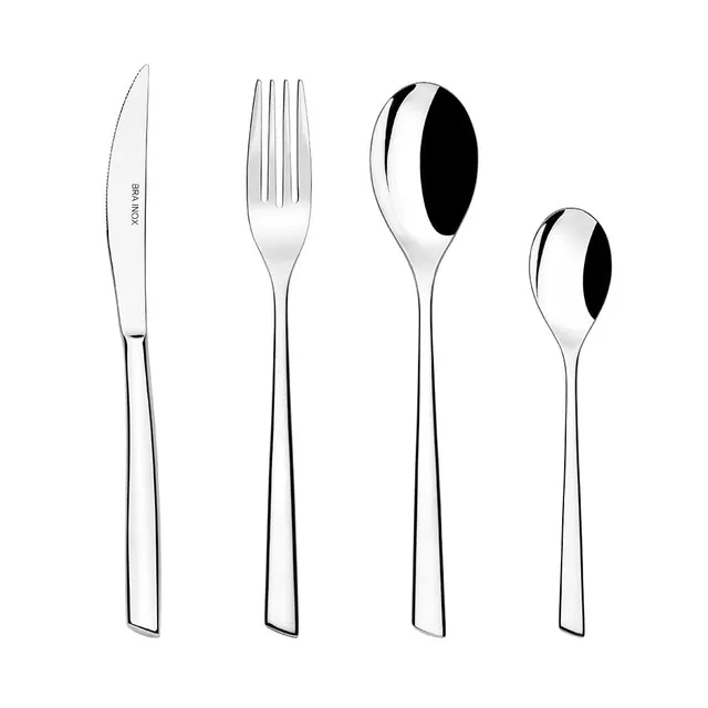 bra-bari-set-de-cubiertos-de-24-piezas-acero-inoxidable-18-10-con-cuchillo-chule image 1