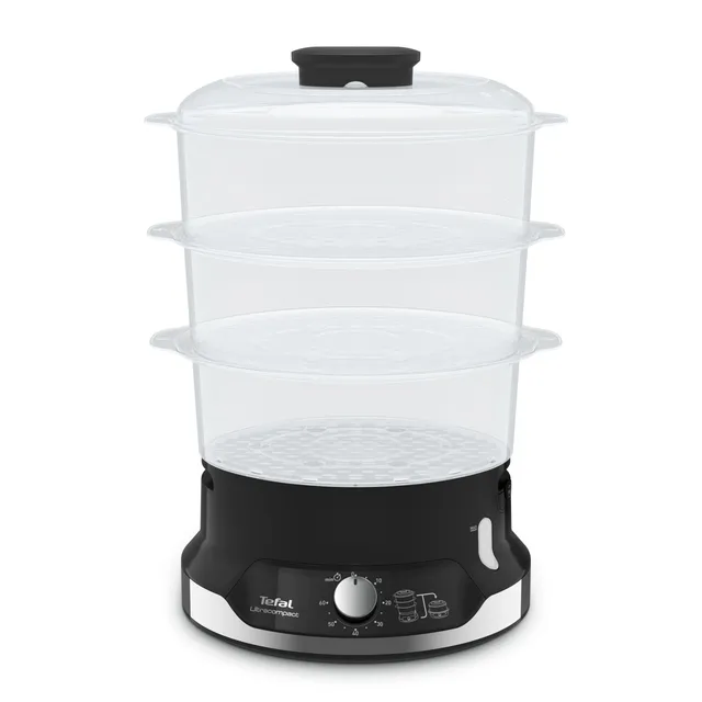 tefal-ultracompact-vc2048-vaporera-el-ctrica-de-9-l-800-w-3-bandejas-apilables-s image 1