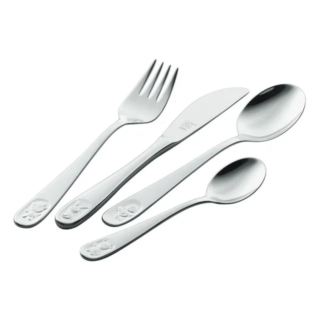 zwilling-bino-juego-de-cubiertos-infantiles-4-piezas-en-acero-inoxidable-18-10-d image 1