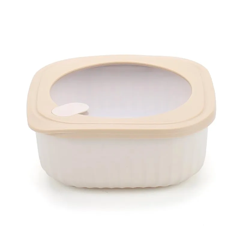 castey-envase-cuadrado-con-tapa-1400-ml-beige-cierre-herm-tico-antiderrames-libr image 1