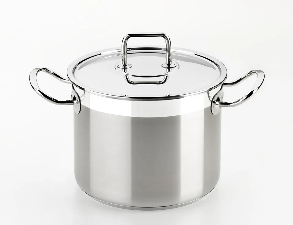 bra-profesional-olla-con-tapa-24-cm-acero-inoxidable-18-10-8-5-l-apta-inducci-n image 1