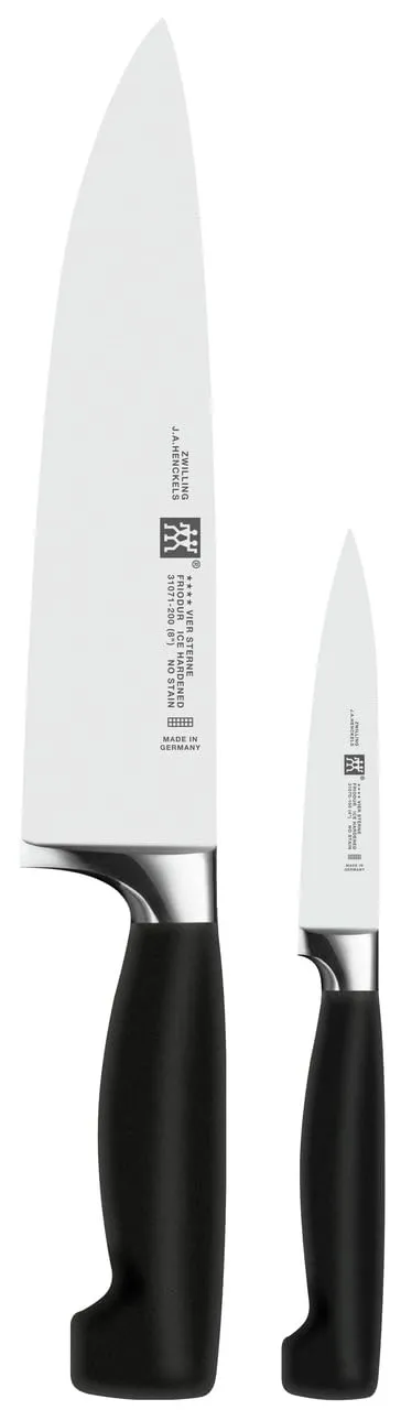 zwilling-four-star-juego-de-2-cuchillos-de-hoja-forjada-acero-inoxidable-mango-s image 1