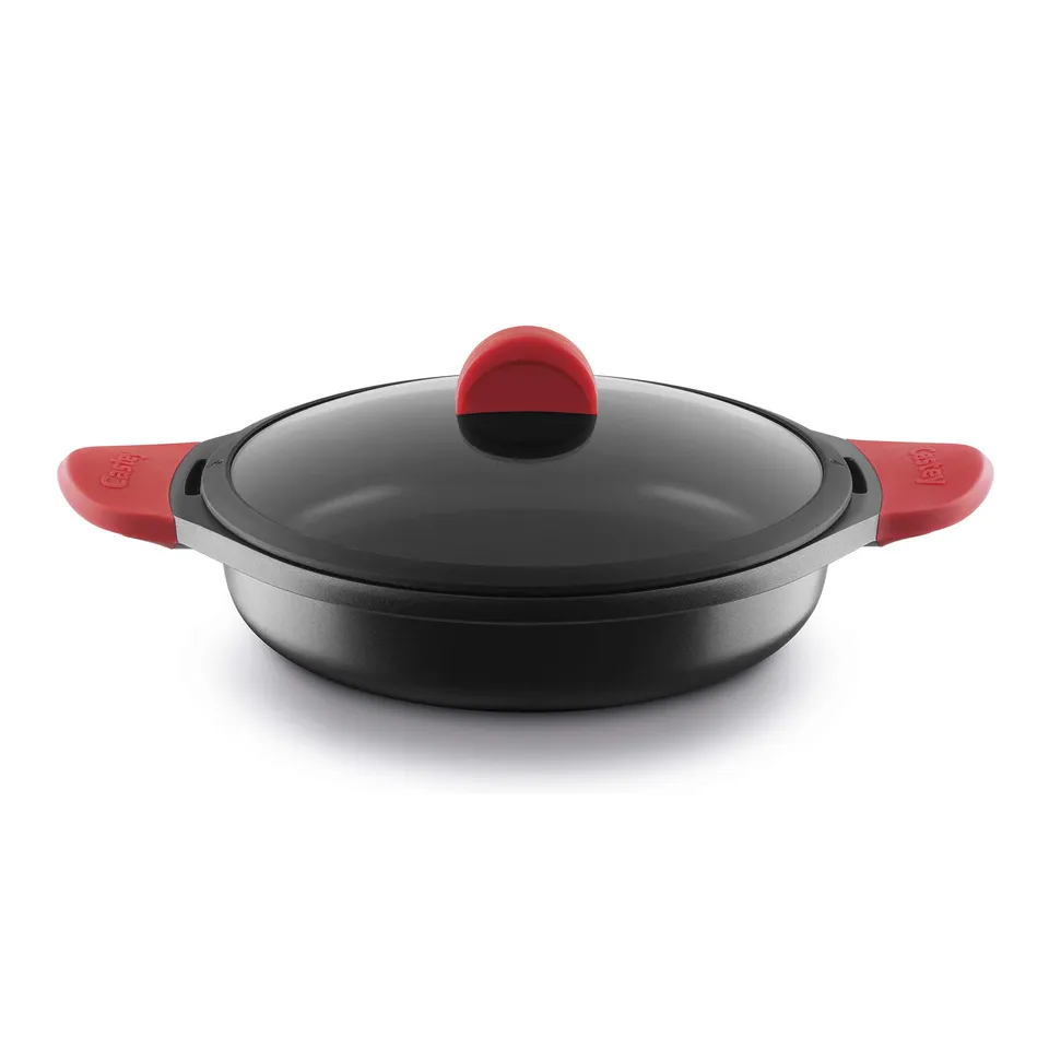 castey-cacerola-baja-de-inducci-n-de-28-cm-en-aluminio-con-tapa-de-vidrio-templa image 1