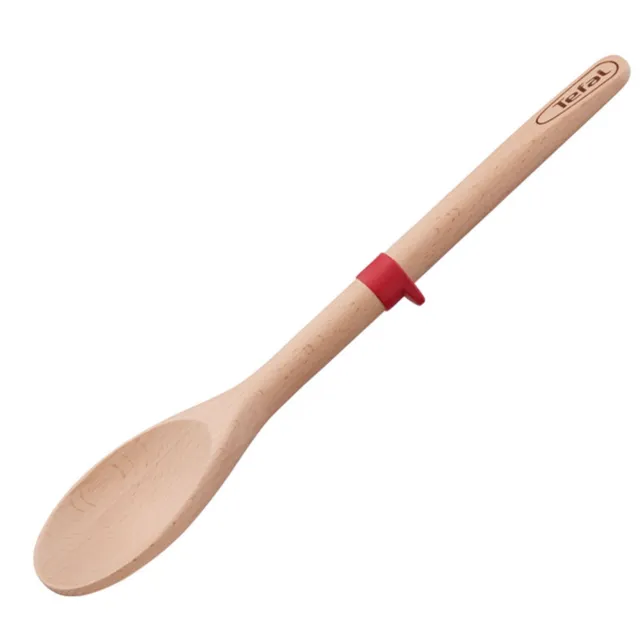 tefal-ingenio-wood-k23005-cuchara-de-madera-de-haya-fsc-con-lengua-de-silicona-y image 1