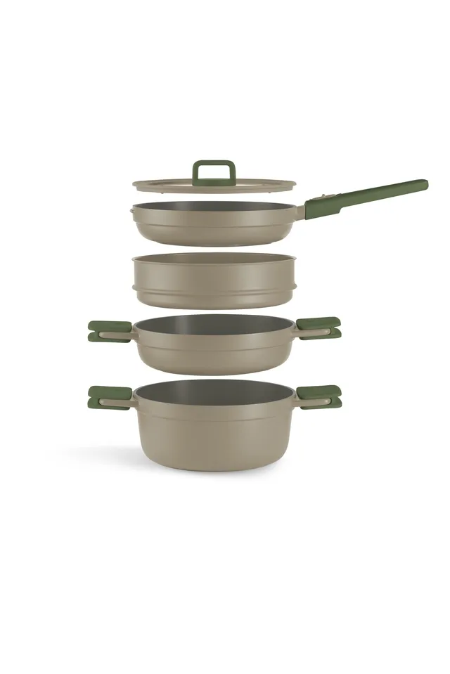 bra-compac-pro-ceramic-bater-a-de-cocina-apilable-5-piezas-aluminio-fundido-con- image 1