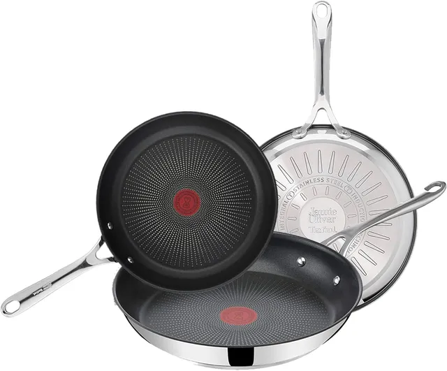 tefal-jamie-oliver-juego-de-3-sartenes-20-24-28-cm-antiadherente-titanio-thermo- image 1