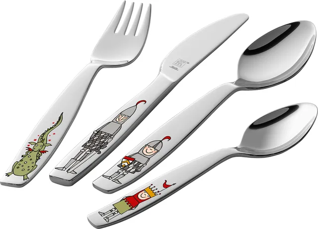 zwilling-knight-eckbert-juego-de-cuberter-a-infantil-4-piezas-con-esmalte-acero- image 1