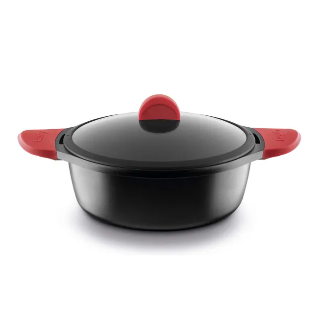 castey-io20-cacerola-alta-de-inducci-n-20-cm-con-tapa-aluminio-fundido-antiadher image 1