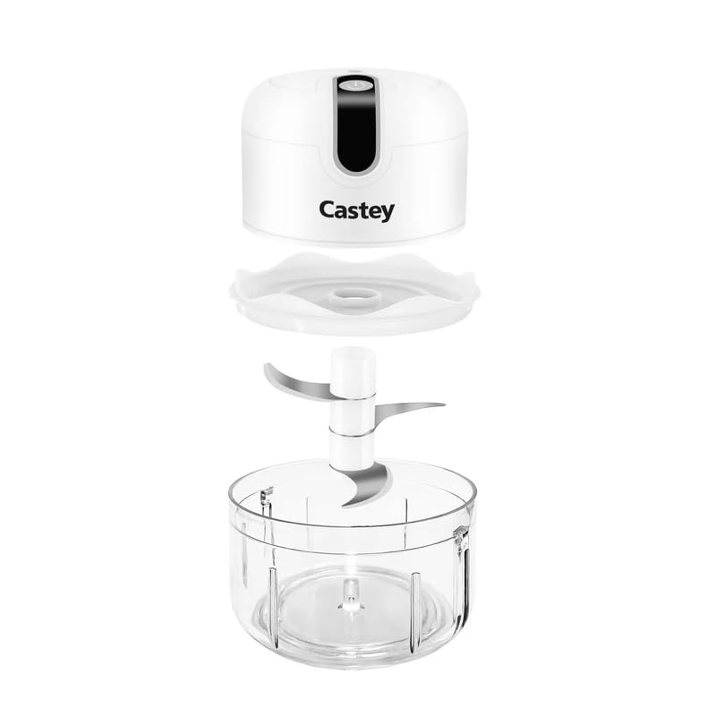 castey-mini-picadora-de-verduras-port-til-usb-cuchillas-de-acero-inoxidable-bol- image 2