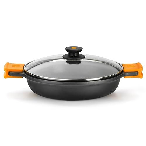 bra-efficient-cacerola-baja-36-cm-con-tapa-de-cristal-aluminio-fundido-antiadher image 6