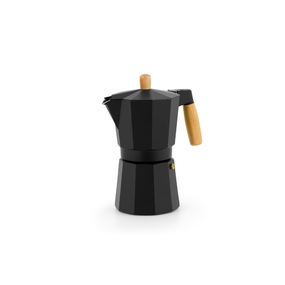 bra-market-cafetera-italiana-9-tazas-425-ml-aluminio-negro-mate-asa-y-pomo-de-ma image 6