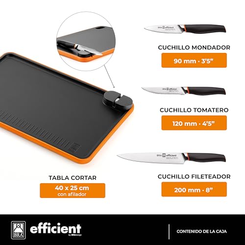 bra-efficient-set-3-cuchillos-de-cocina-con-tabla-de-cortar-y-afilador-incorpora image 8
