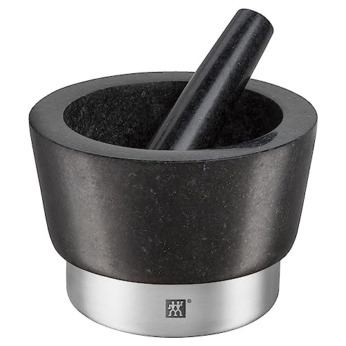 zwilling-mortero-de-especias-con-mazo-granito-pulido-sin-poros-11-cm-negro-con-a image 3