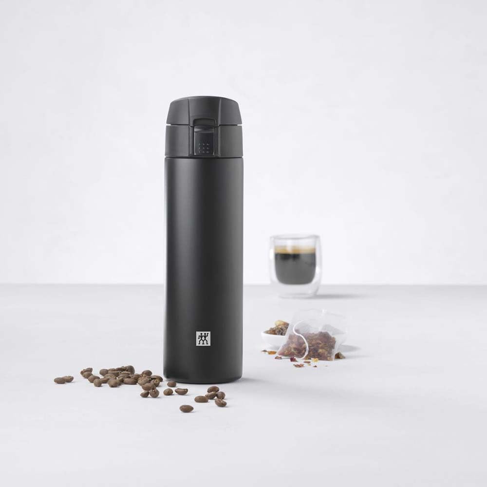 zwilling-thermo-botella-t-rmica-taza-de-viaje-450-ml-negro-con-doble-pared-al-va image 2
