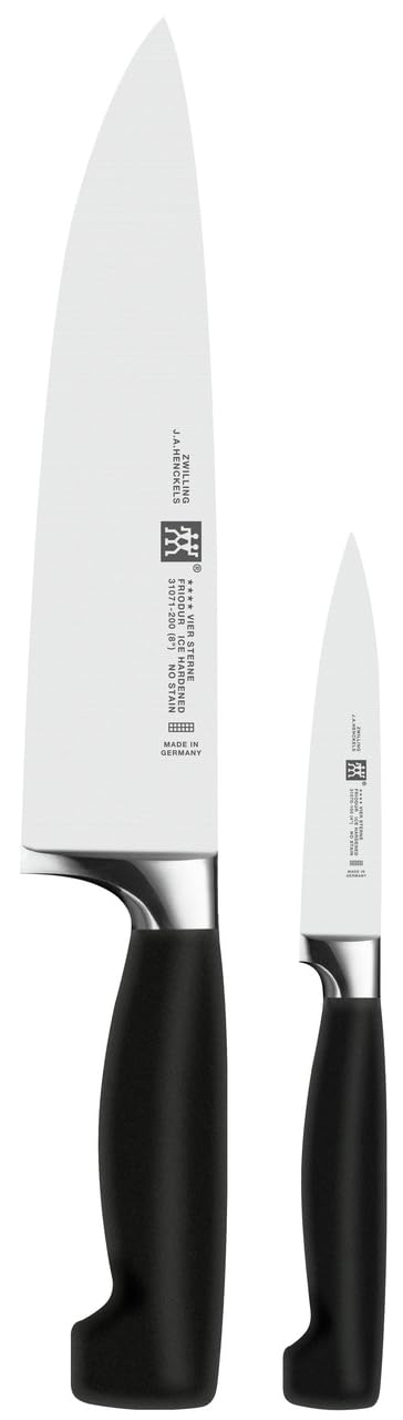 zwilling-four-star-juego-de-2-cuchillos-de-hoja-forjada-acero-inoxidable-mango-s image 1