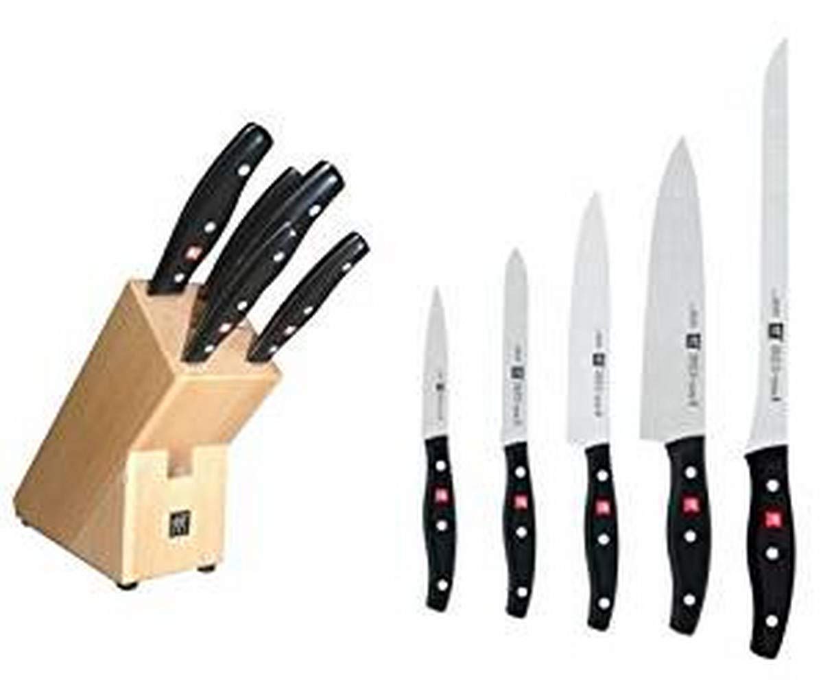 zwilling-twin-pollux-bloque-de-madera-para-5-cuchillos-acero-inoxidable-con-hoja image 1
