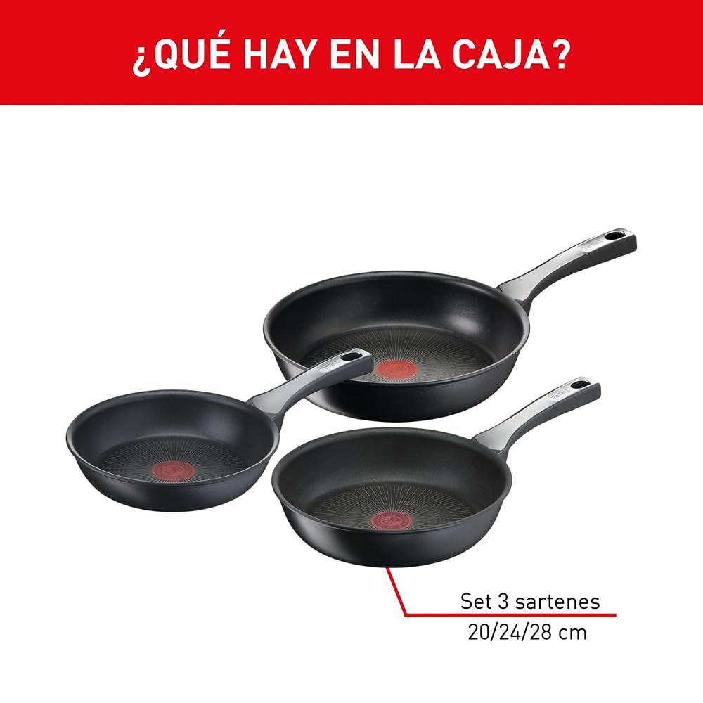 tefal-unlimited-on-set-de-3-sartenes-20-24-28-cm-revestimiento-titanio-antirraya image 2