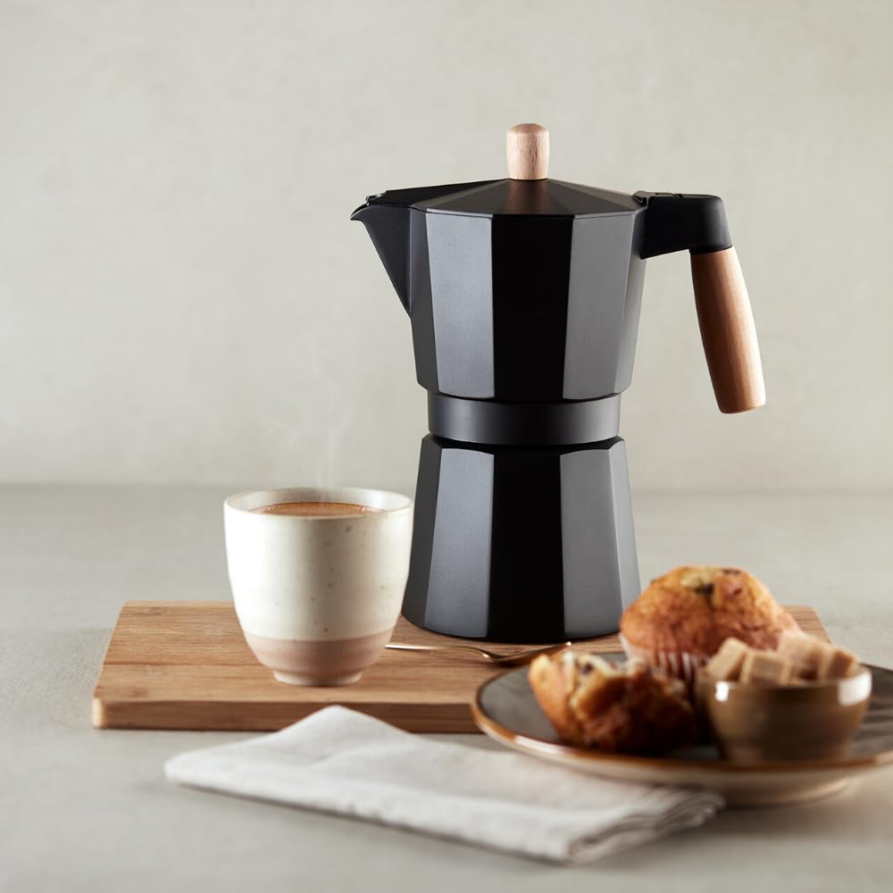 bra-market-cafetera-italiana-9-tazas-425-ml-aluminio-negro-mate-asa-y-pomo-de-ma image 2