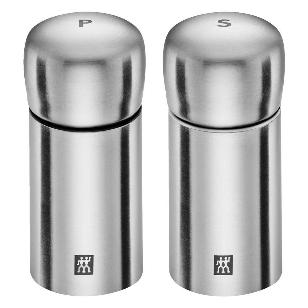 zwilling-spices-39500-025-0-set-de-2-molinillos-de-sal-y-pimienta-en-acero-inoxi image 1