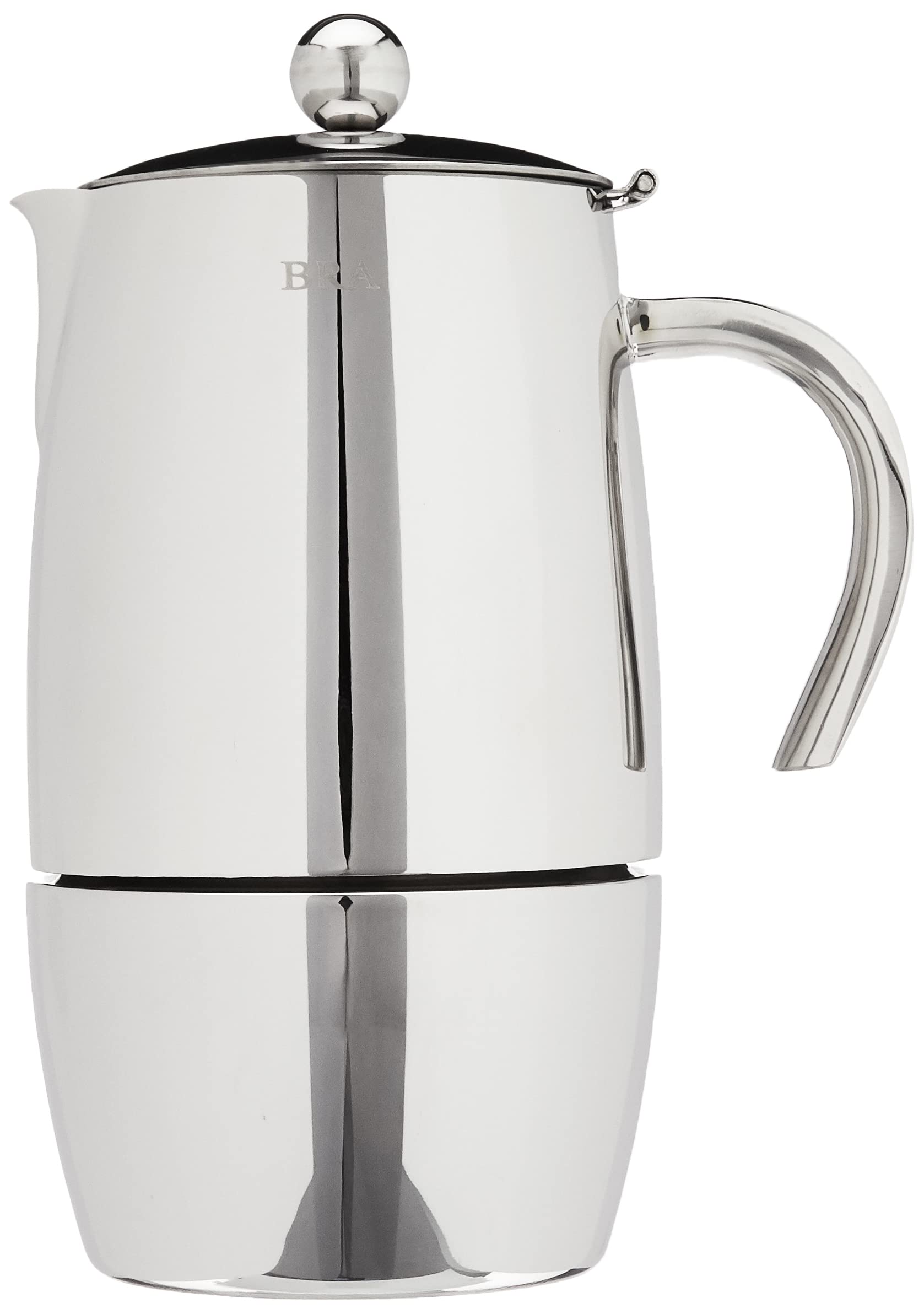 bra-magna-cafetera-italiana-de-10-tazas-acero-inoxidable-18-10-con-asa-aislante image 2
