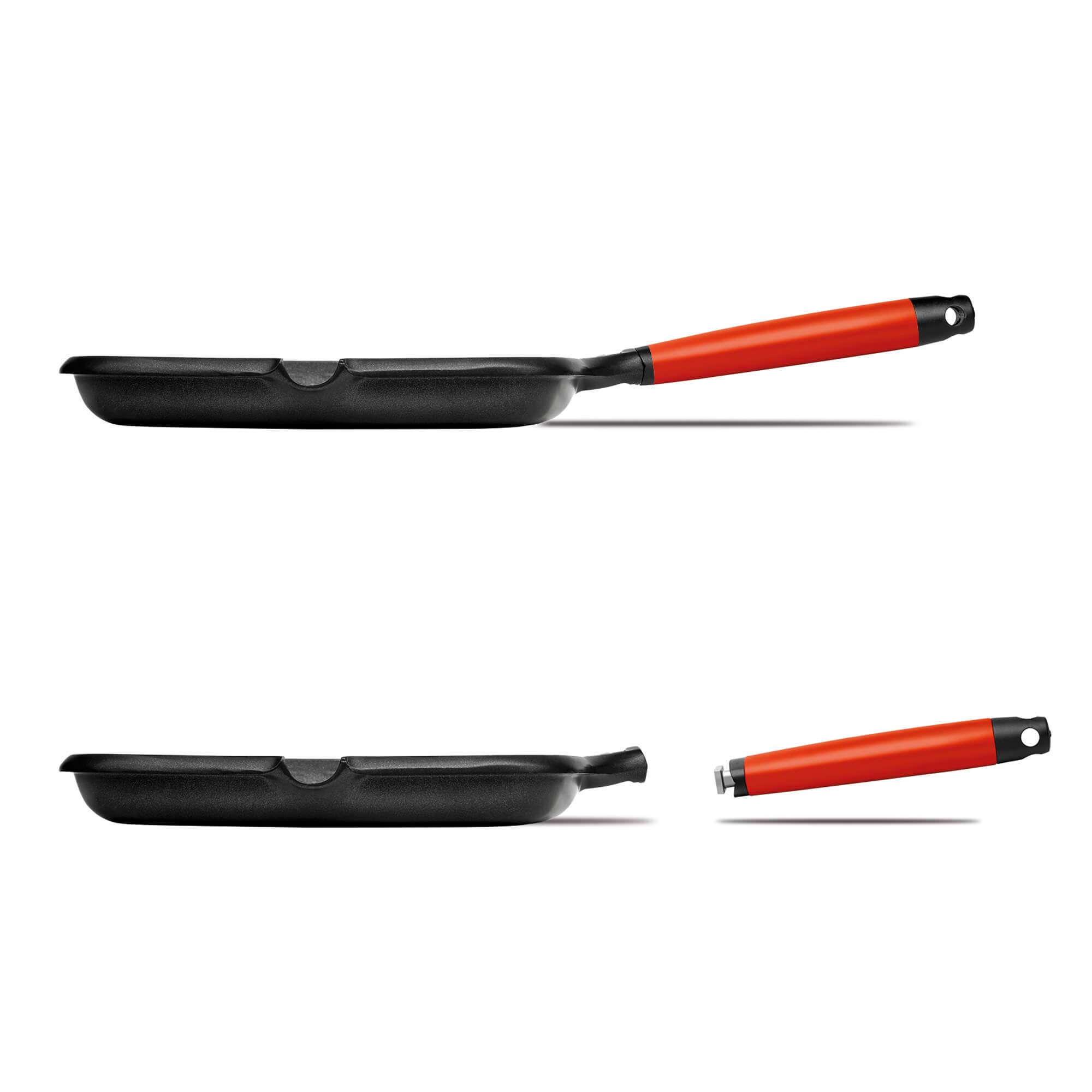 castey-induction-2-ig27-grill-asador-27-cm-rojo-mango-desmontable-antiadherente image 3