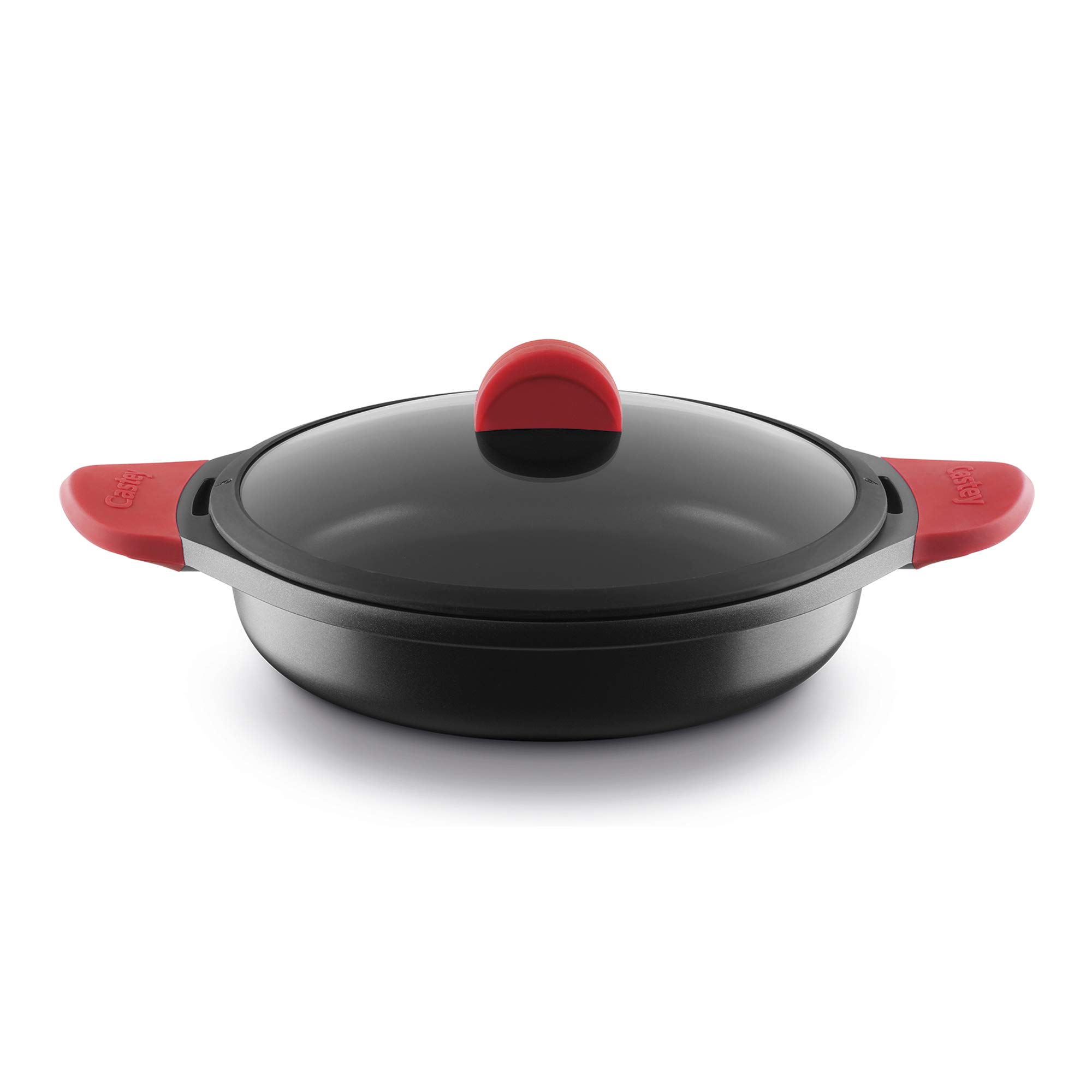 castey-cacerola-baja-de-inducci-n-de-28-cm-en-aluminio-con-tapa-de-vidrio-templa image 1