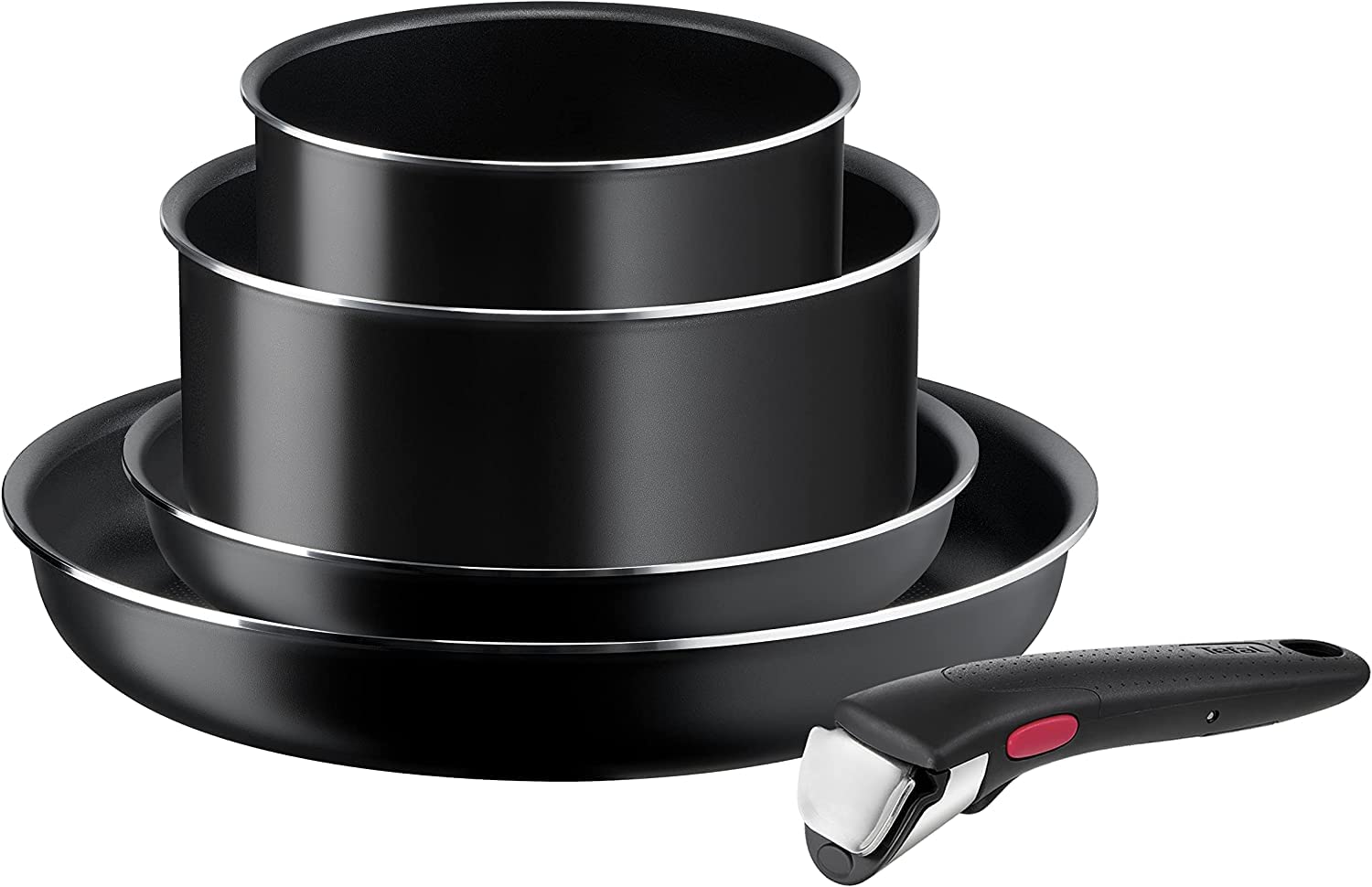 tefal-ingenio-easy-on-set-de-5-piezas-2-sartenes-22-28-cm-2-cazos-16-20-cm-y-man image 1