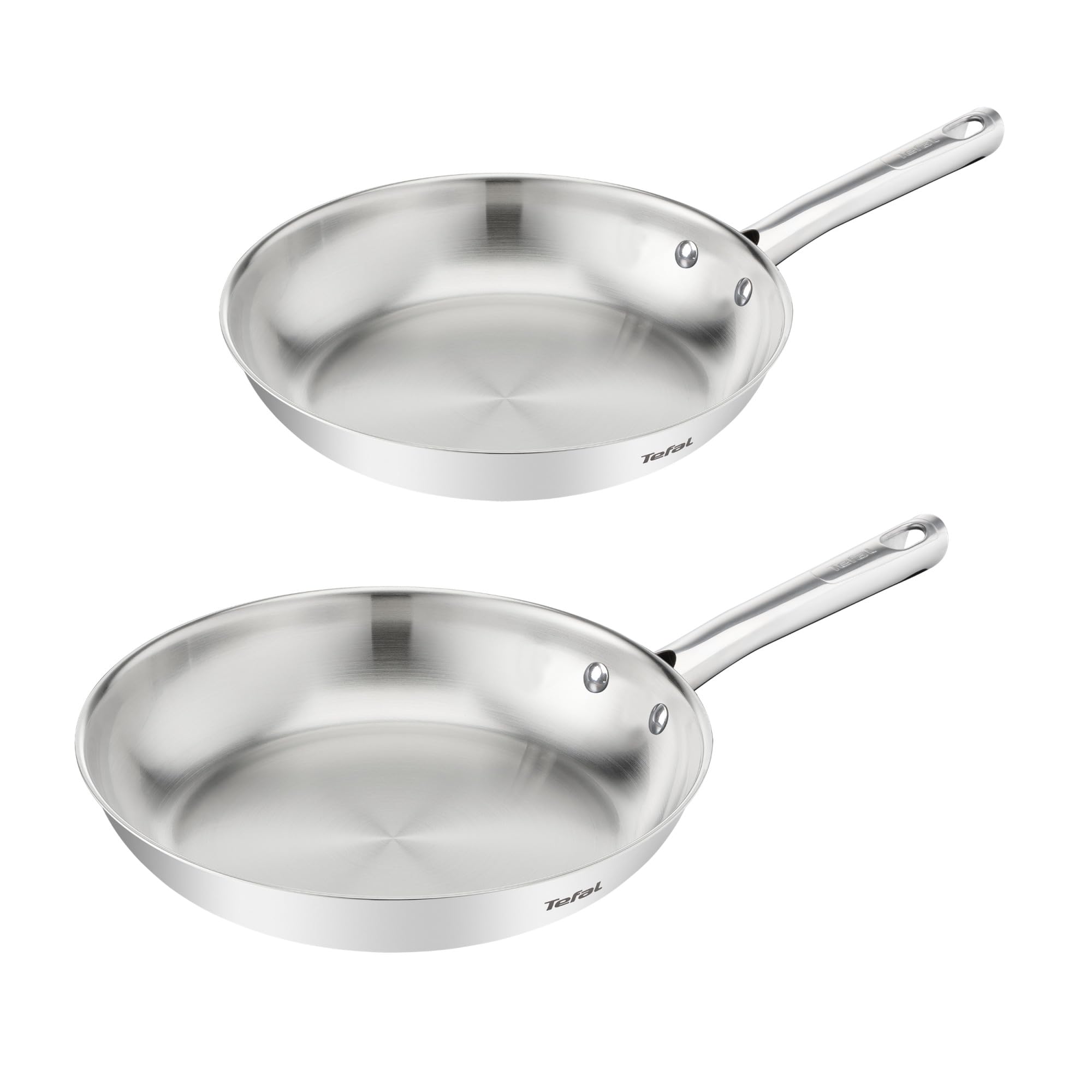 tefal-duetto-on-juego-de-sartenes-24-28-cm-acero-inoxidable-set-de-2-sartenes-si image 1