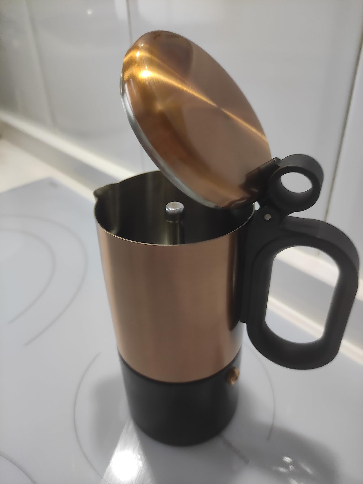 Café buenísimo en inducción