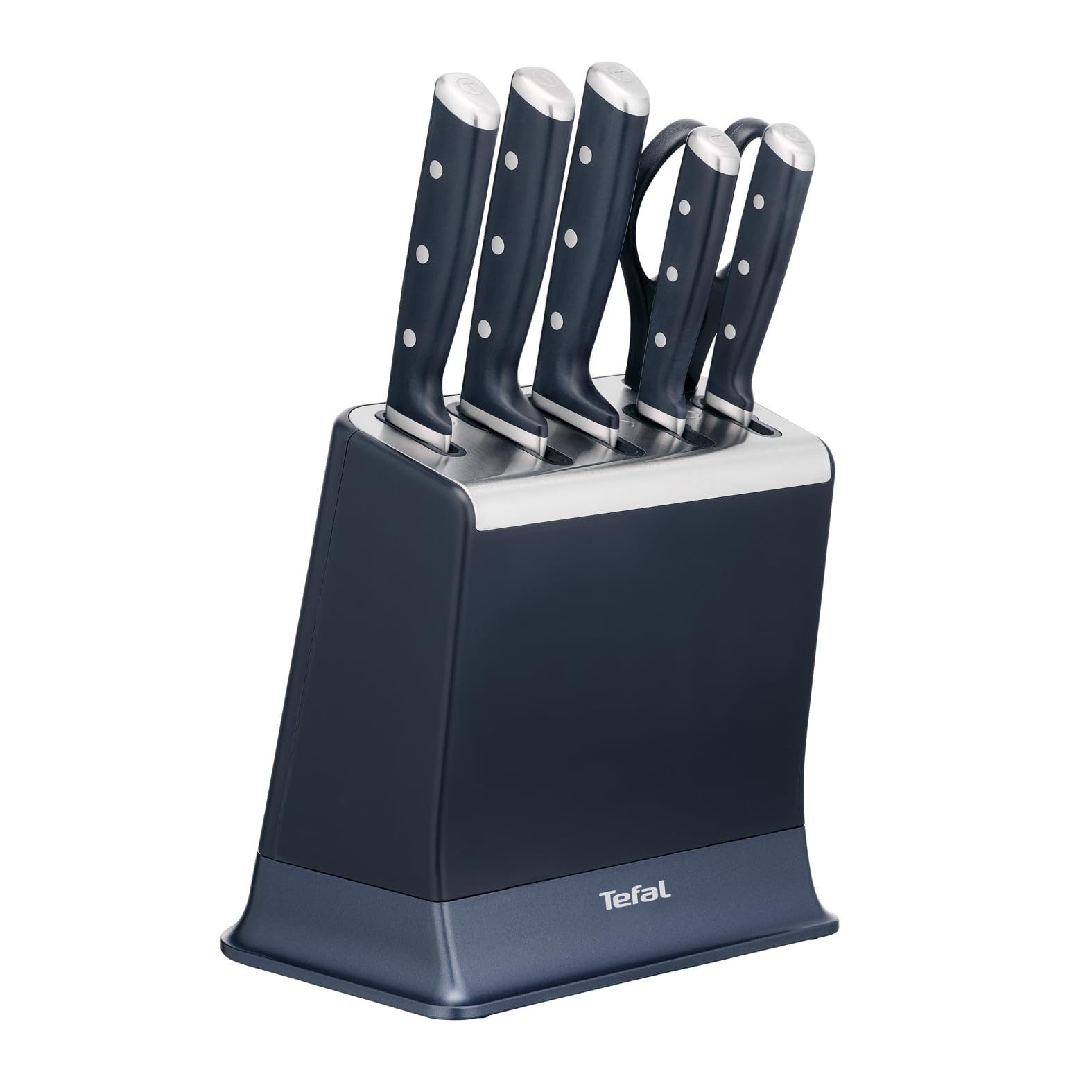 tefal-ever-sharp-pro-k297s744-set-de-6-piezas-5-cuchillos-tijeras-y-bloque-afila image 1