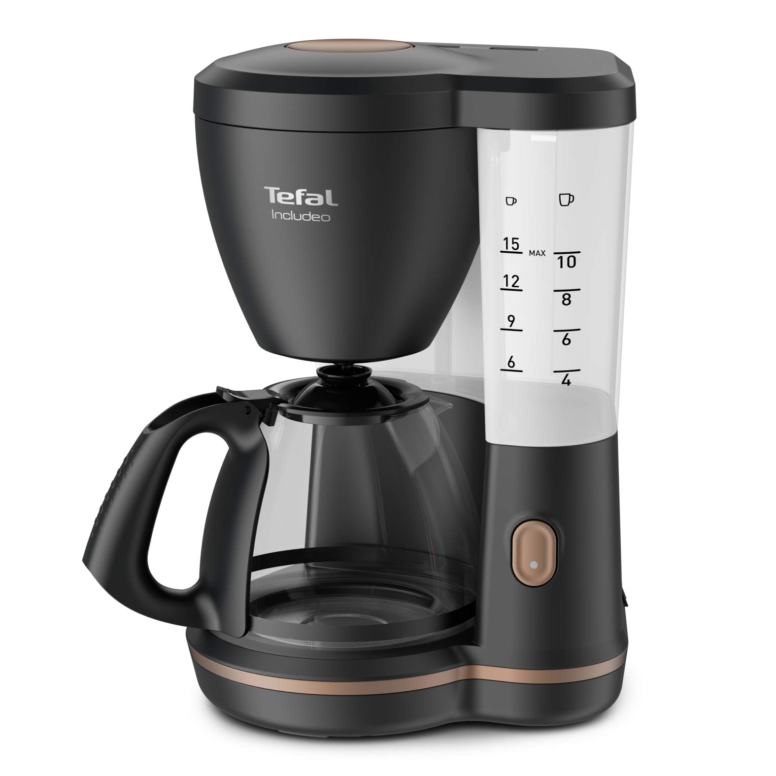 tefal-includeo-cm5338-cafetera-de-goteo-con-jarra-de-cristal-de-1-25-l-hasta-15- image 1