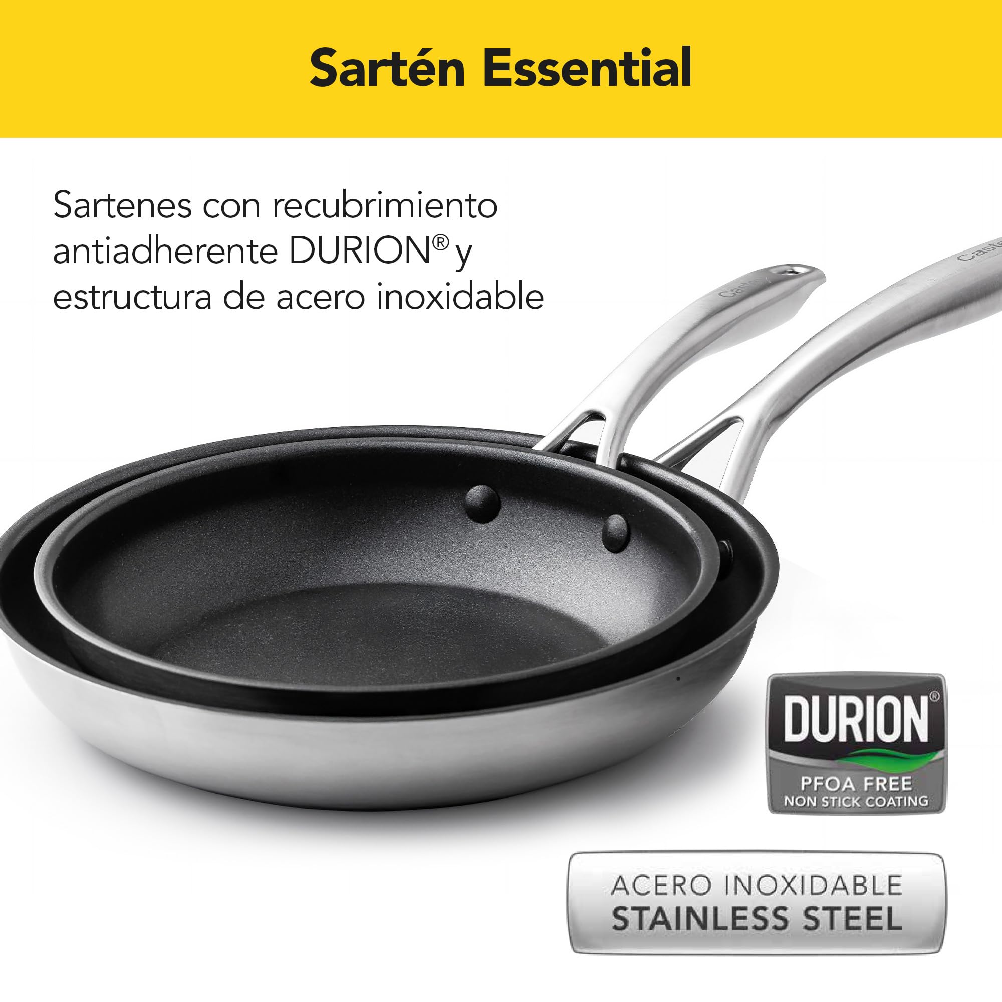 castey-sart-n-antiadherente-inox-essentials-ea-s18-18-cm-acero-inoxidable-con-re image 2