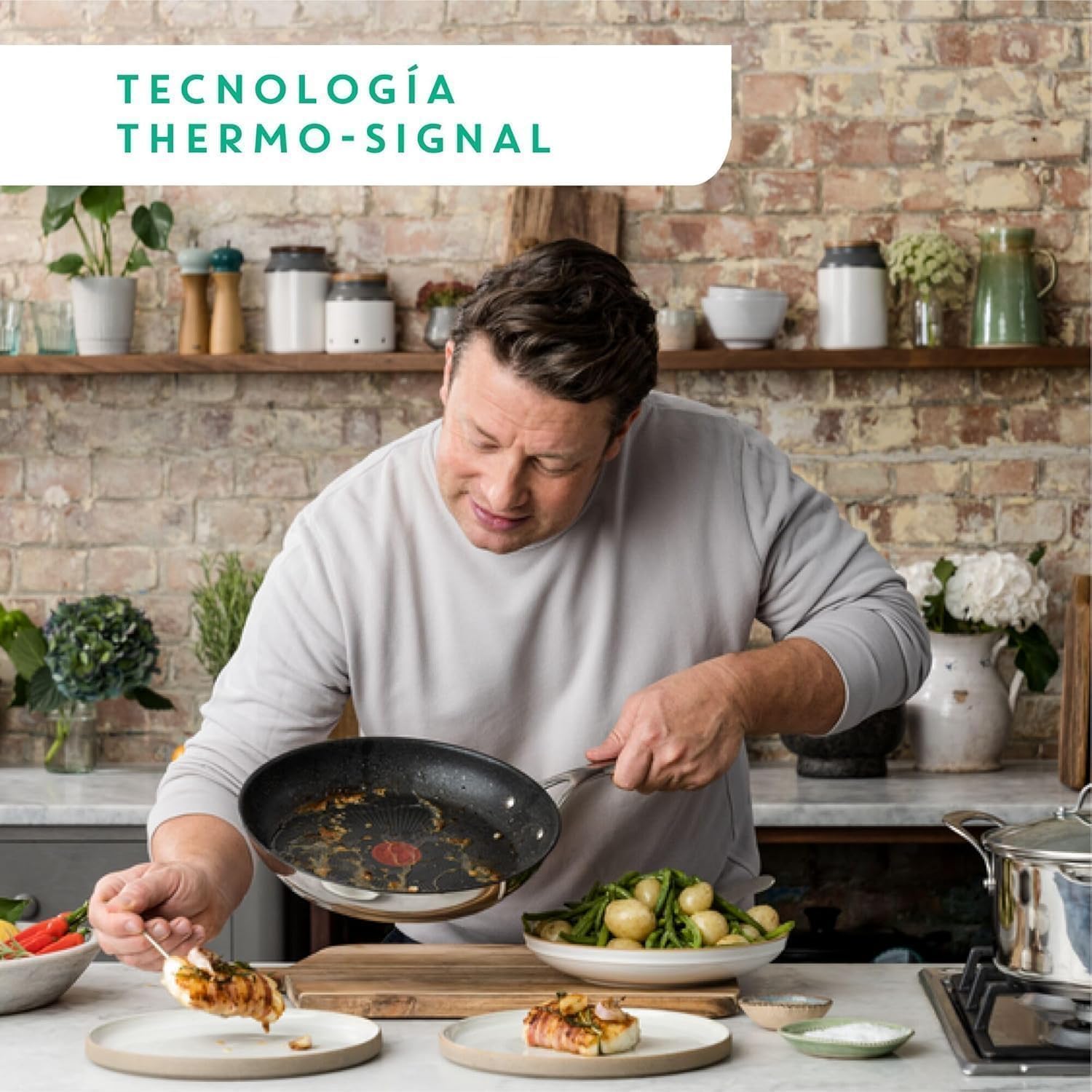 tefal-jamie-oliver-juego-de-3-sartenes-20-24-28-cm-antiadherente-titanio-thermo- image 3