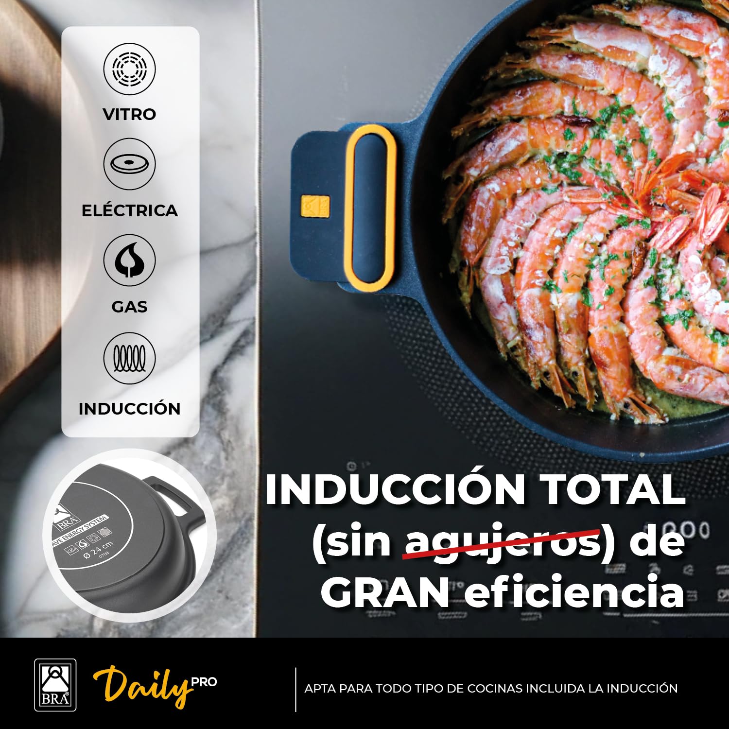bra-daily-pro-cacerola-alta-24-cm-de-aluminio-fundido-antiadherente-tricapa-fond image 4