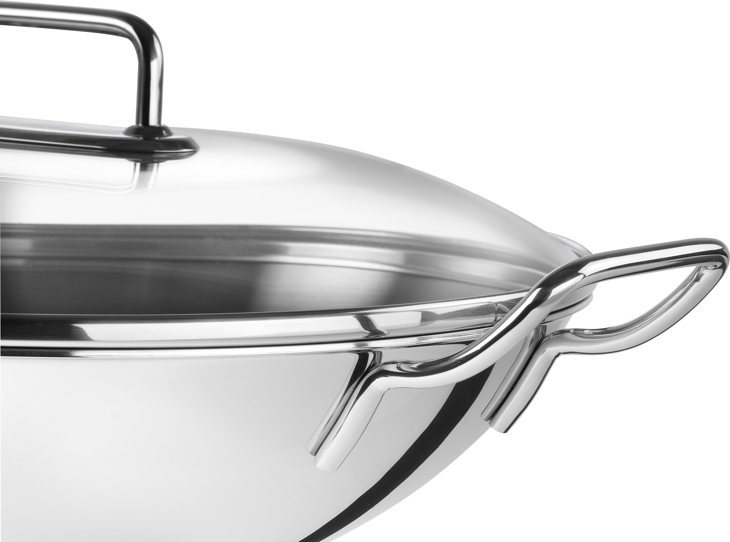 zwilling-plus-wok-acero-inoxidable-18-10-32-cm-con-tapa-de-vidrio-y-rejilla-apto image 2