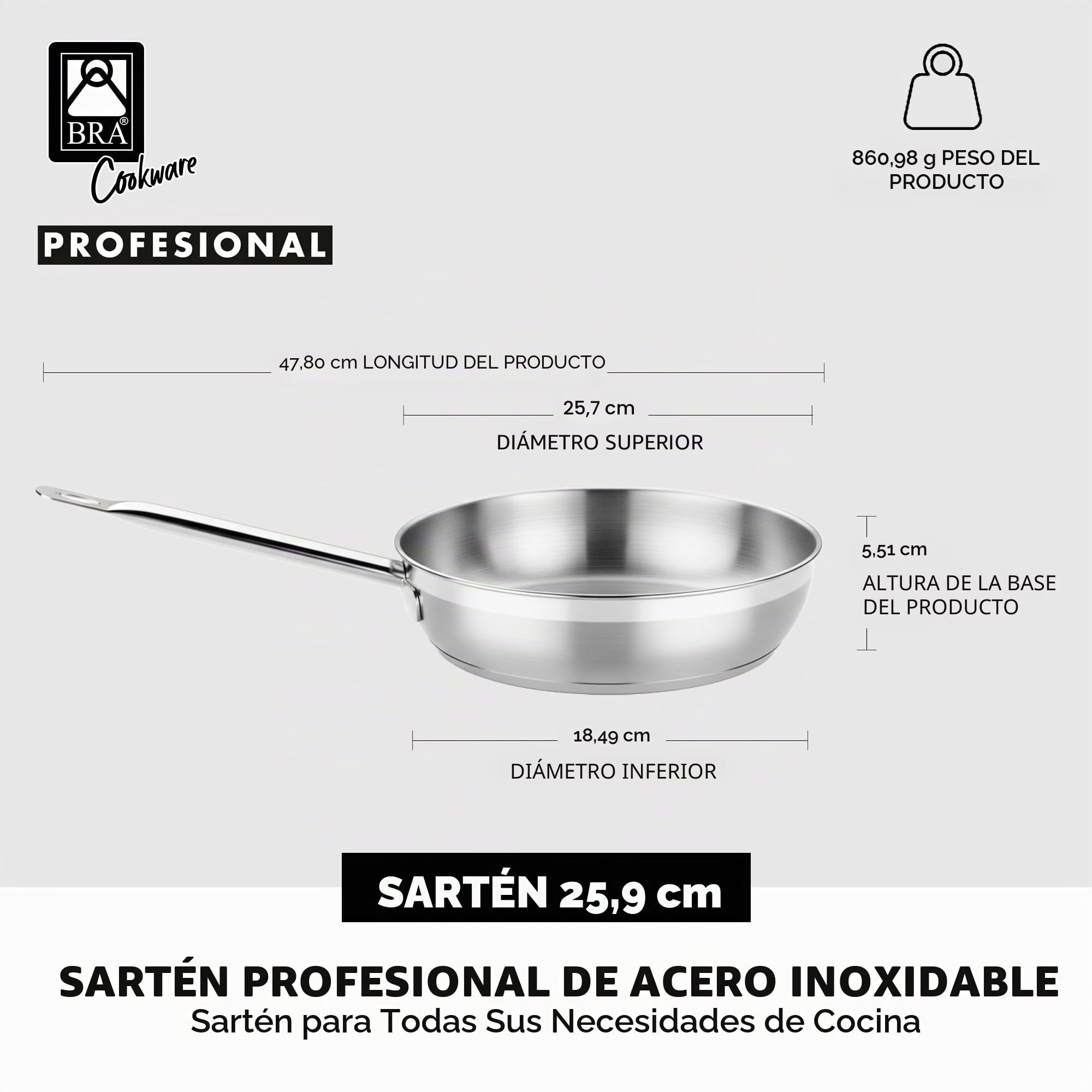 bra-profesional-a121612-sart-n-de-acero-inoxidable-18-10-24-cm-triple-fondo-difu image 4