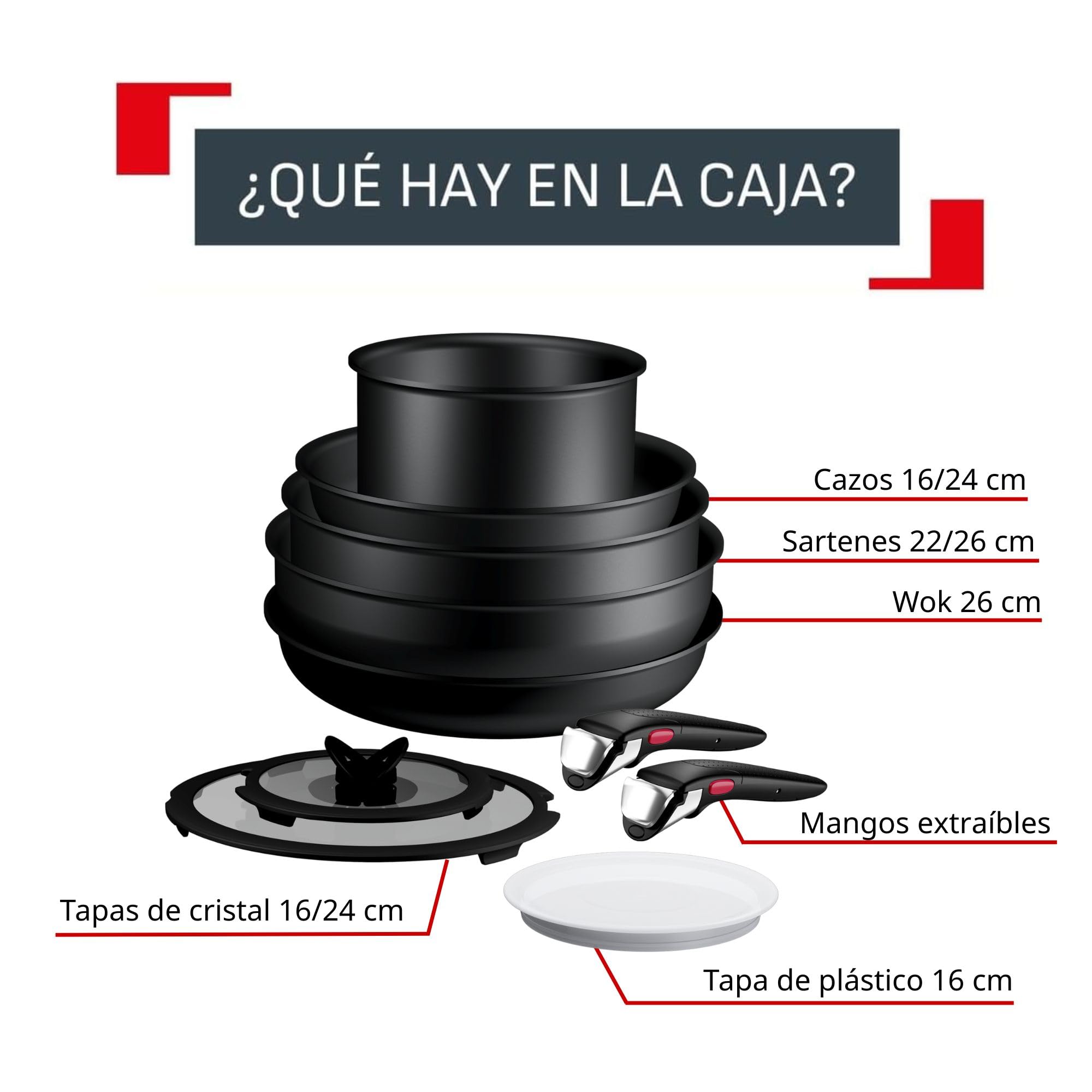 tefal-ingenio-explore-set-de-cocina-10-piezas-2-sartenes-22-26-cm-wok-26-cm-2-ca image 2
