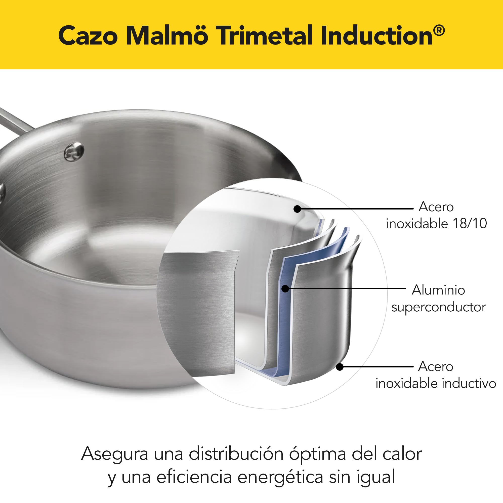 castey-cazo-trimetal-malm-18-cm-1-2-l-acero-inoxidable-cocci-n-homog-nea-resiste image 2