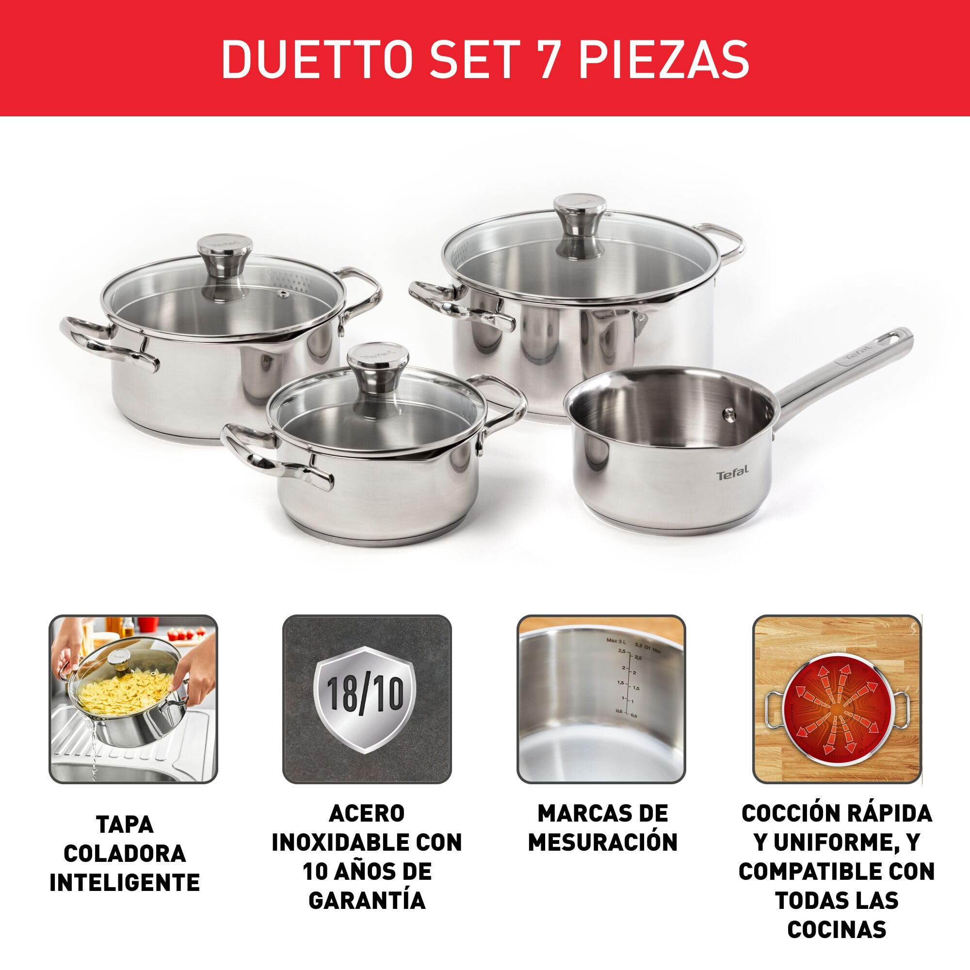 tefal-duetto-set-de-3-ollas-16-20-24-cm-cazo-16-cm-3-tapas-acero-inoxidable-18-1 image 4
