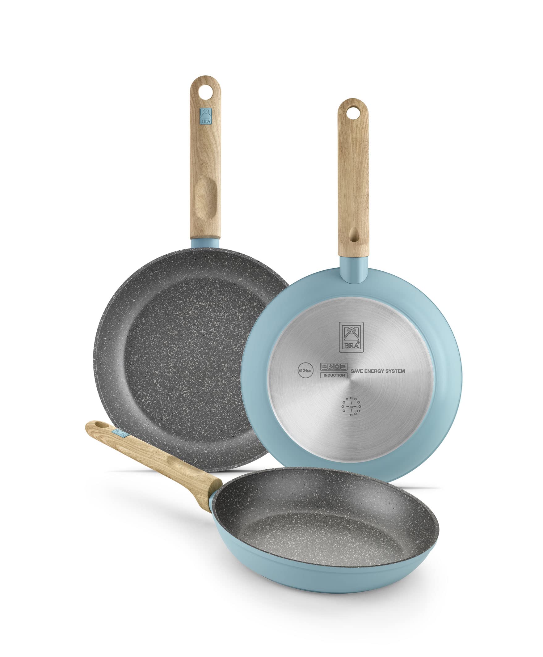 bra-nordik-set-de-3-sartenes-de-aluminio-forjado-20-24-y-28-cm-antiadherente-qua image 1