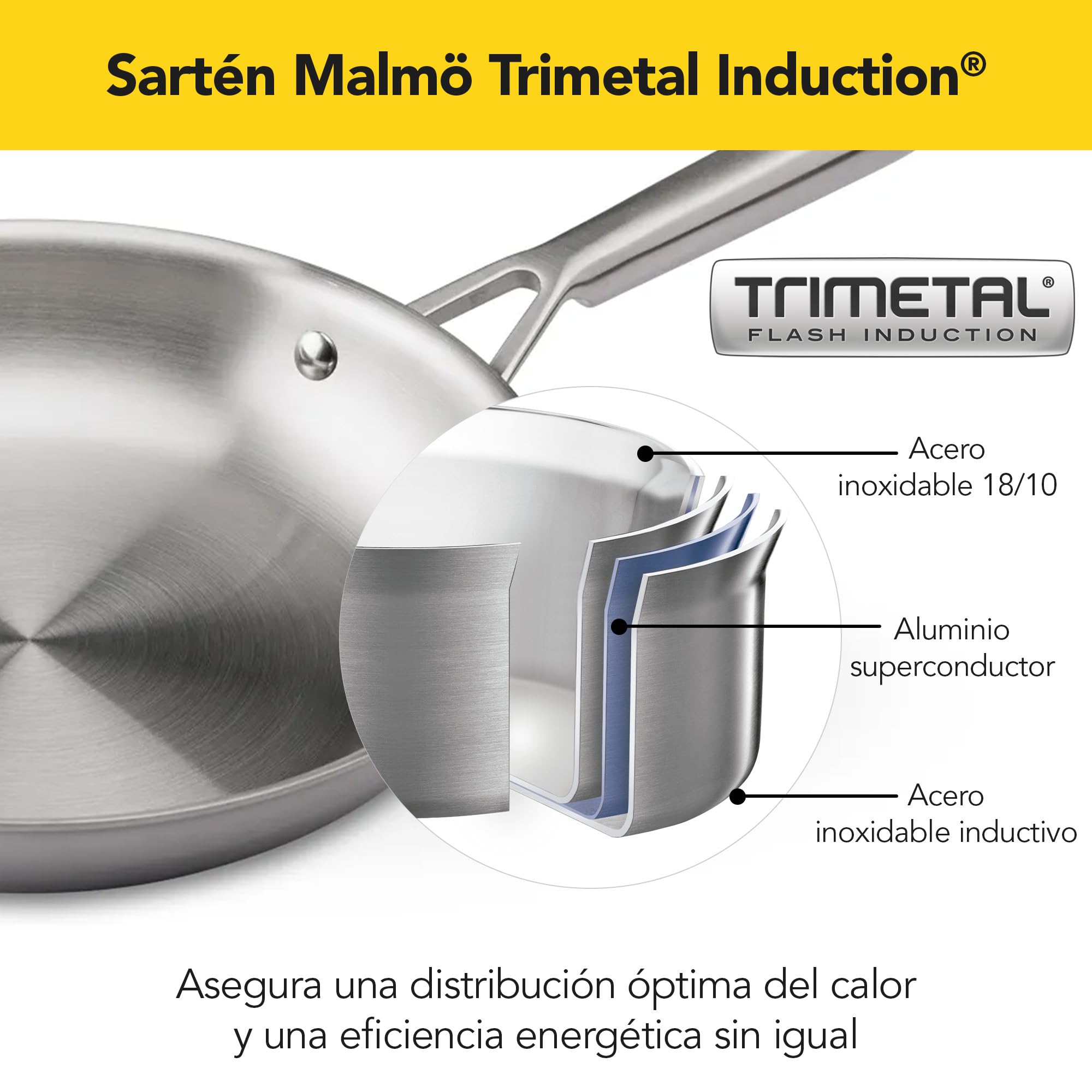 castey-sart-n-trimetal-malm-m-s24-24-cm-tricapa-acero-inoxidable-18-10-base-full image 2