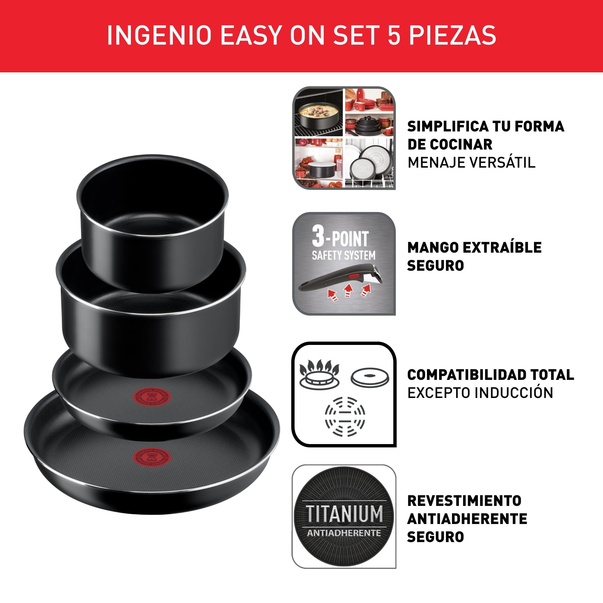 tefal-ingenio-easy-on-set-de-5-piezas-2-sartenes-22-28-cm-2-cazos-16-20-cm-y-man image 3