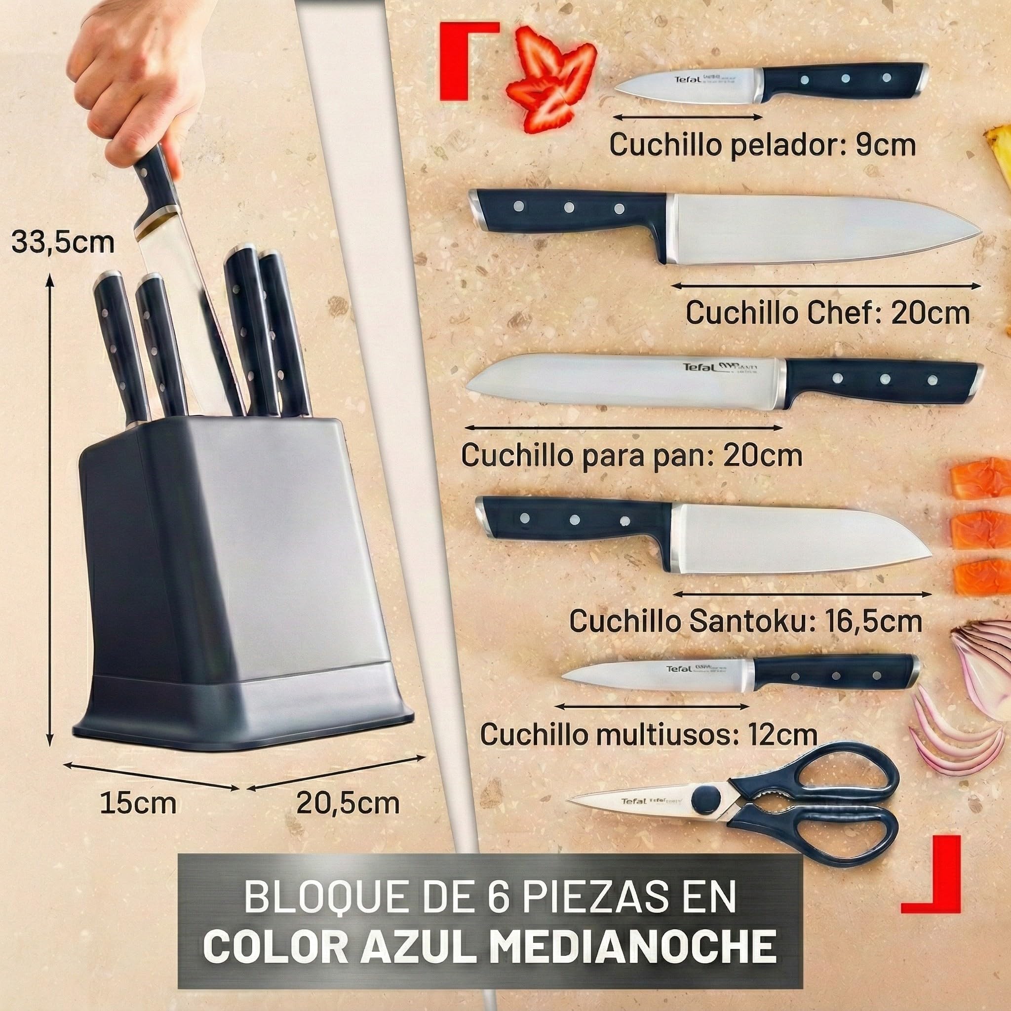 tefal-ever-sharp-pro-k297s744-set-de-6-piezas-5-cuchillos-tijeras-y-bloque-afila image 7