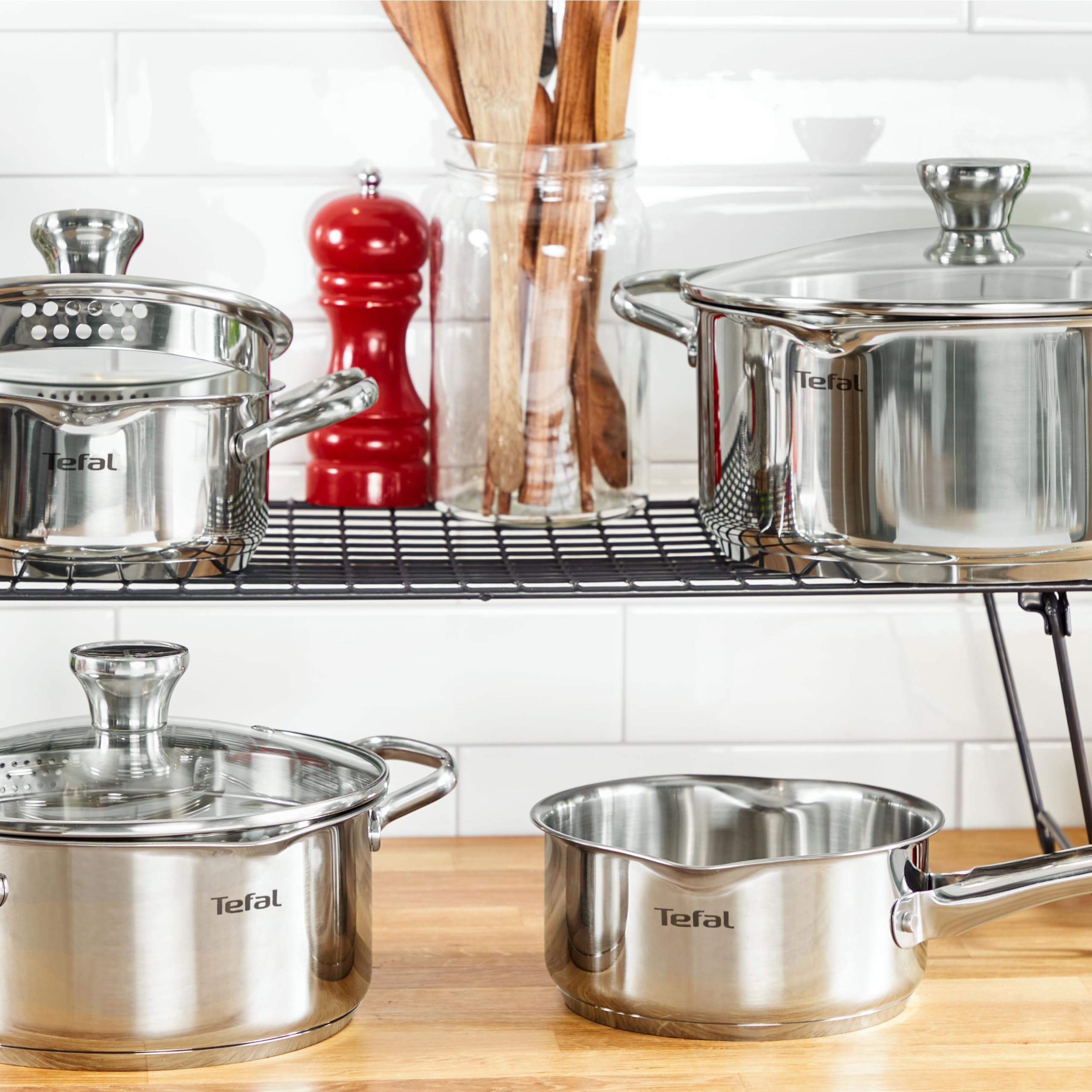 tefal-duetto-set-de-3-ollas-16-20-24-cm-cazo-16-cm-3-tapas-acero-inoxidable-18-1 image 2