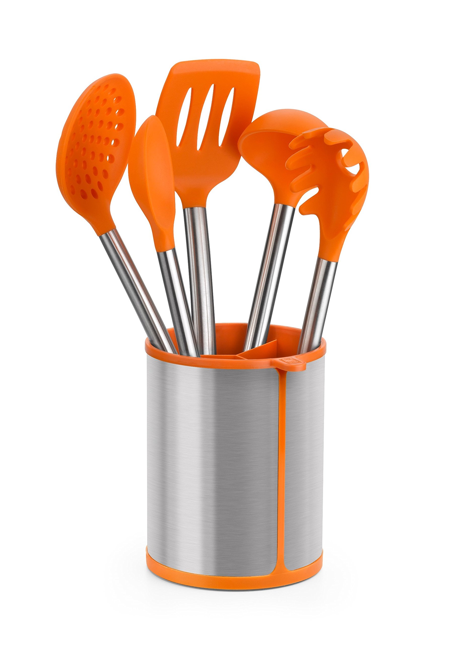 bra-efficient-pinzas-de-cocina-28-5-cm-acero-inoxidable-18-10-con-silicona-naran image 2
