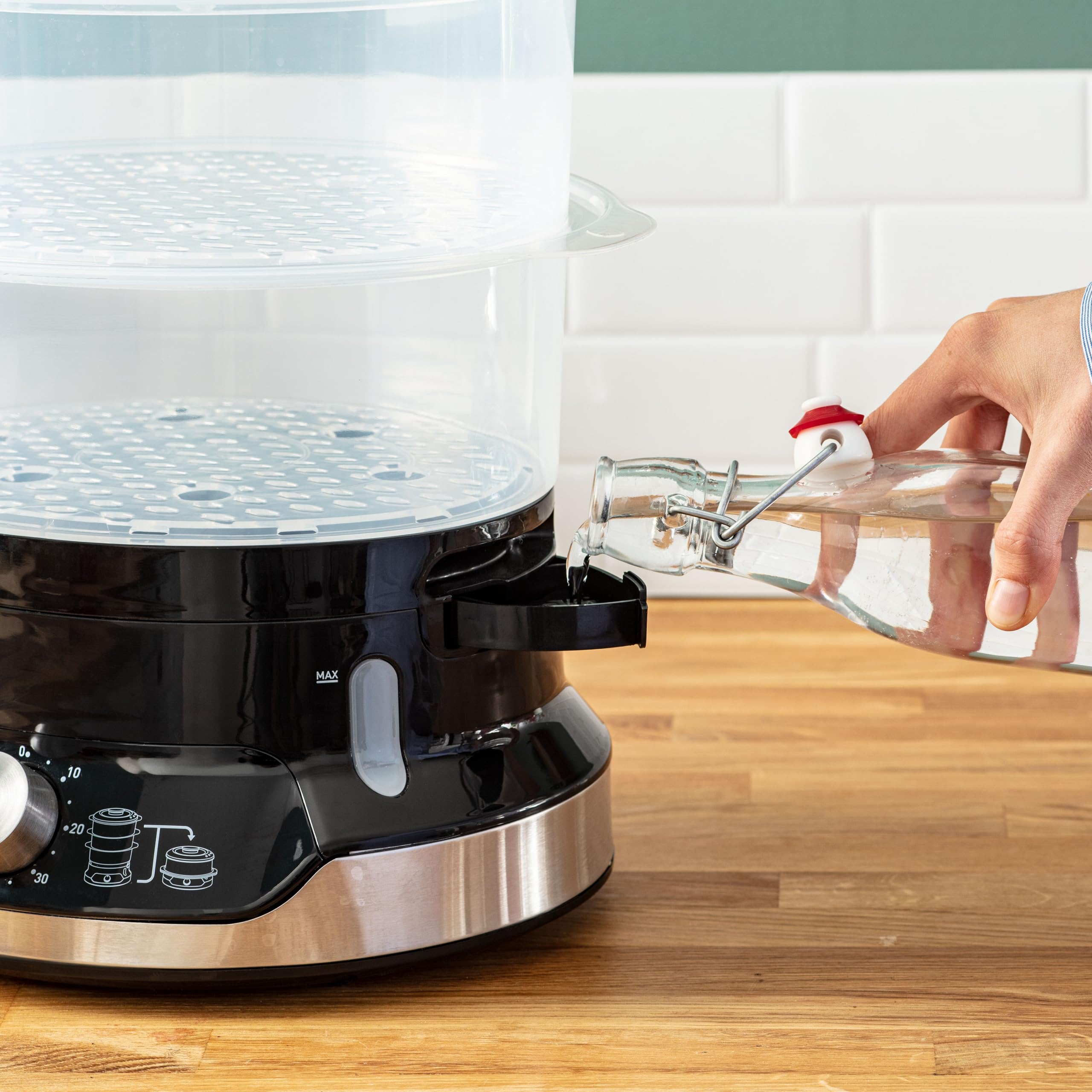 tefal-ultracompact-vc2048-vaporera-el-ctrica-de-9-l-800-w-3-bandejas-apilables-s image 4